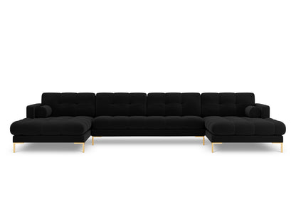 Bali Panoramic Sofa (7 Seats, 383x185x75) - Velvet - Gallery image 4