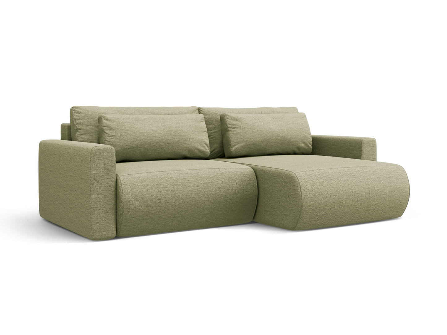 Belfast Corner Sofa With Bed Function And Box (3 Seats, 240x149x84) - Structured Fabric - Gallery image 6