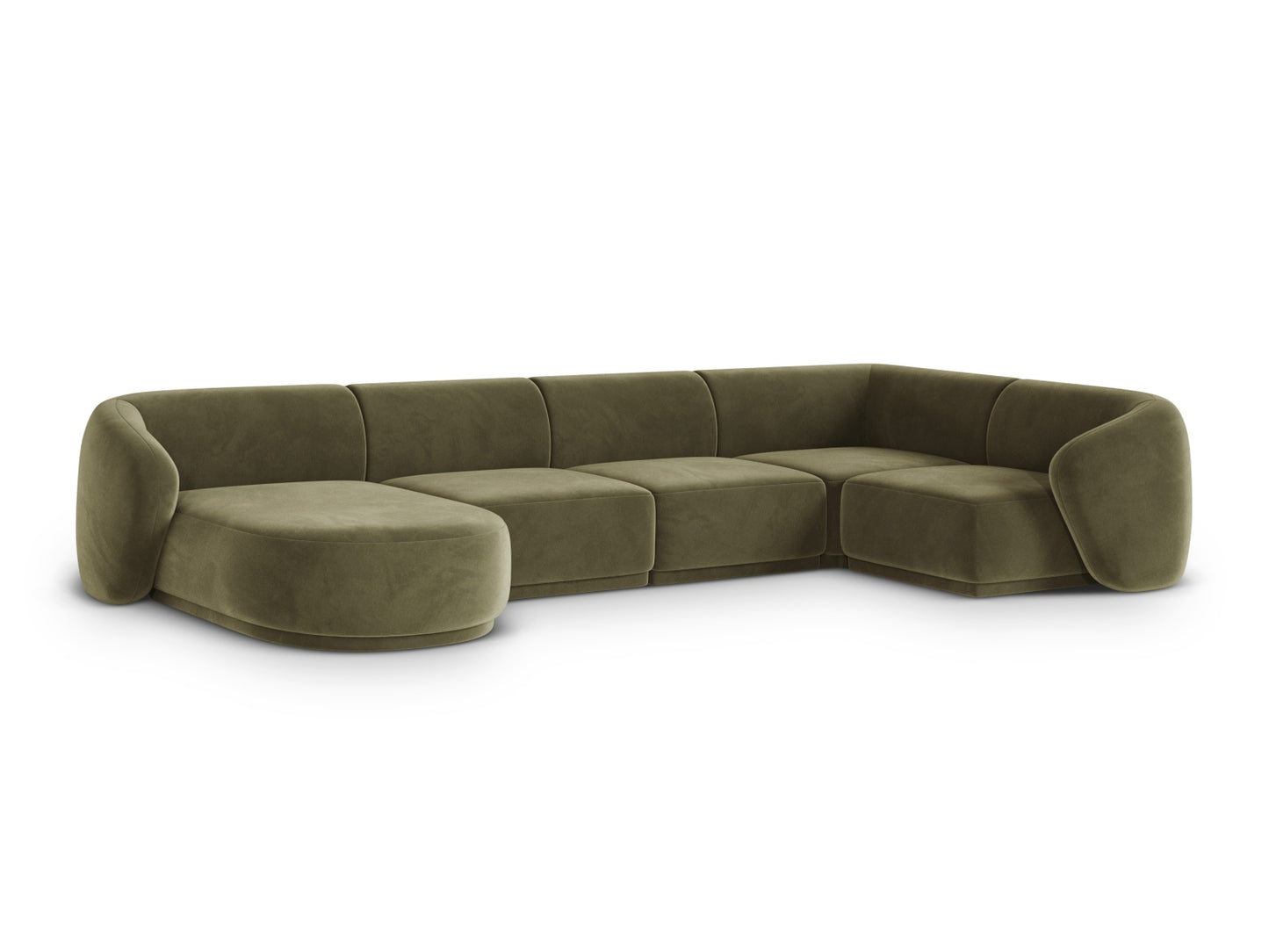 Gomera Panoramic Corner Sofa (6 Seats, 336x166x74) - Salvador Velvet - Gallery image 6