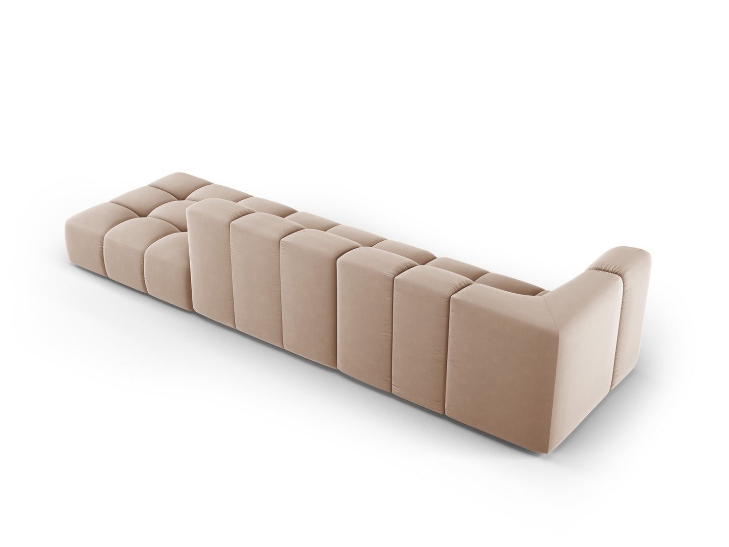 Moritz Left/Right Modular Sofa (4 Seats, 293x96x70) - Bluvel Velvet - Gallery image 2