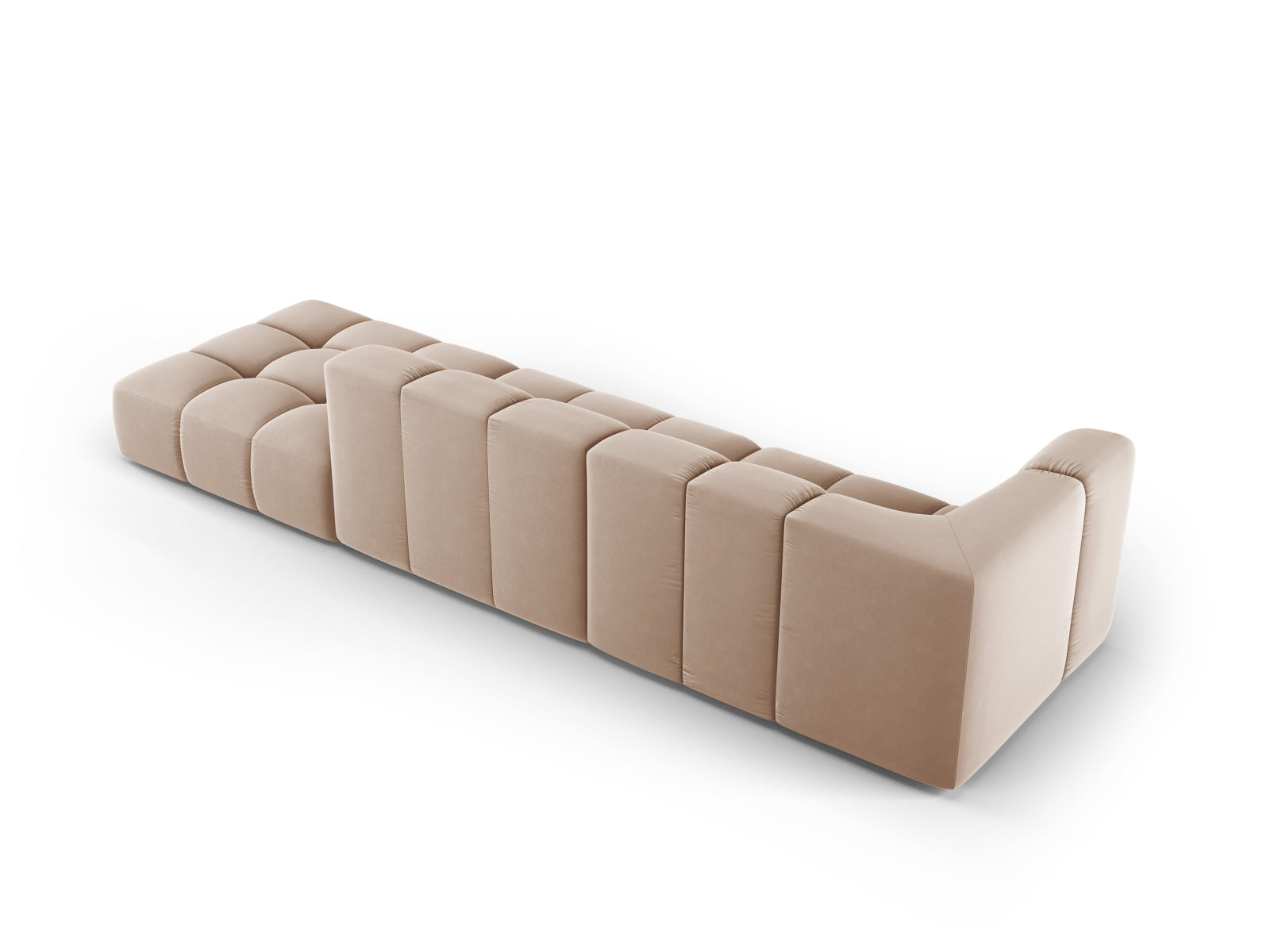 Moritz Left/Right Modular Sofa (4 Seats, 293x96x70) - Bluvel Velvet - Gallery image 2