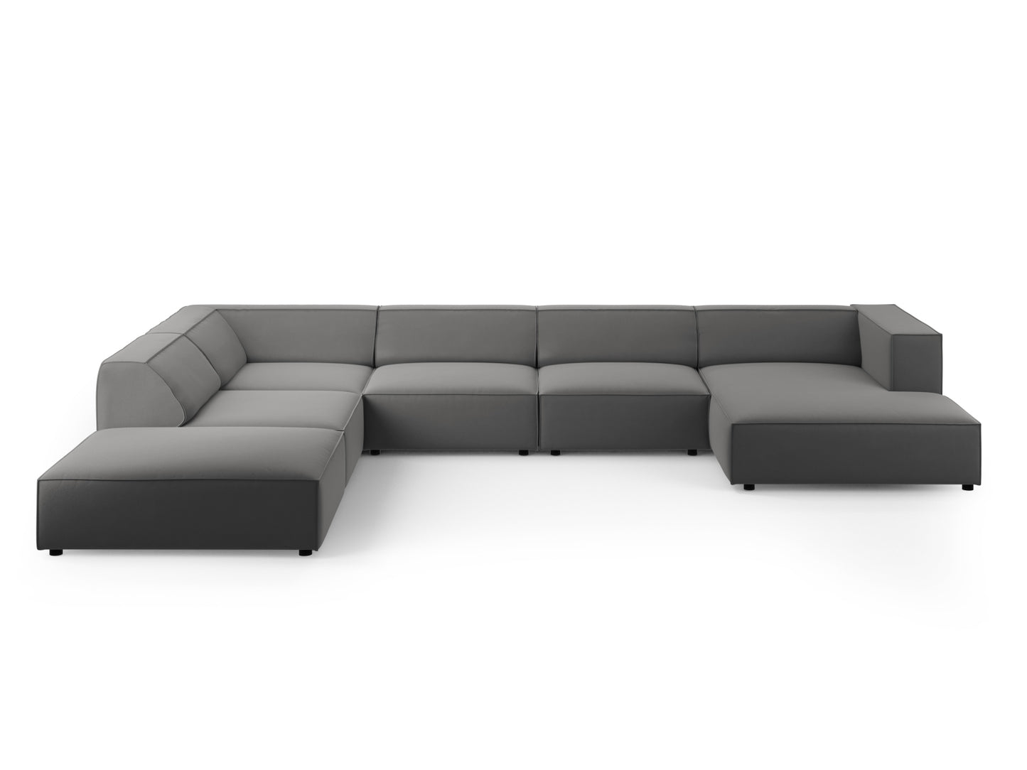 Arendal Panoramic Corner Sofa Velvet (7 Seaters)