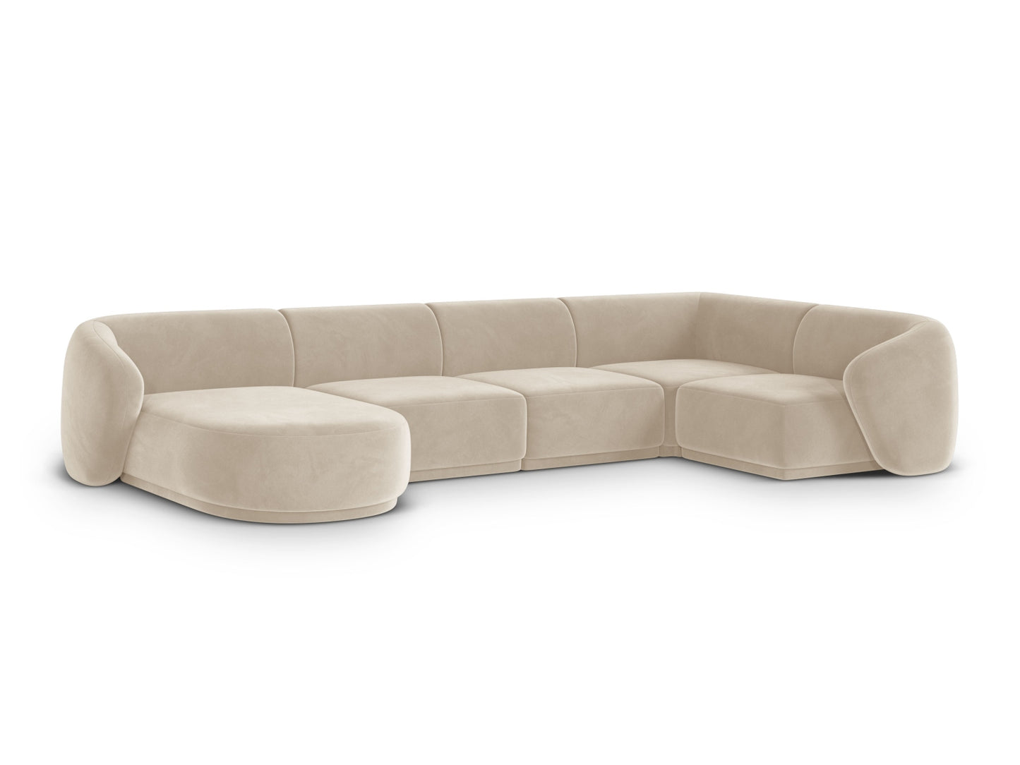 Gomera Panoramic Corner Sofa (6 Seats, 336x166x74) - Salvador Velvet - Gallery image 2