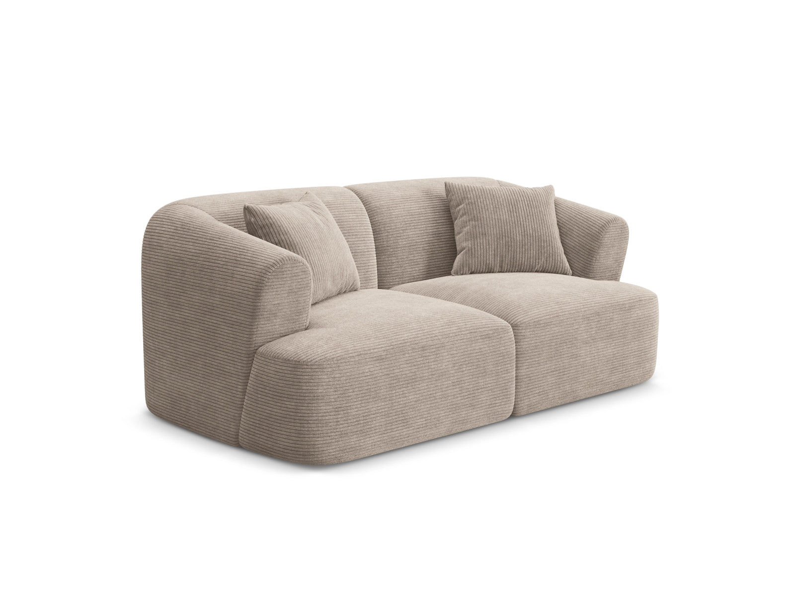 Campi Modular Sofa (2 Seats, 180x90x70) - Corduroy - Gallery image 1