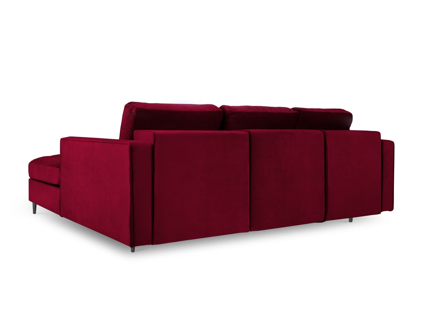 Aspen Corner Sofa with Bed Function and Box (5 Seaters) - Velvet - Velvet - Gallery image 3