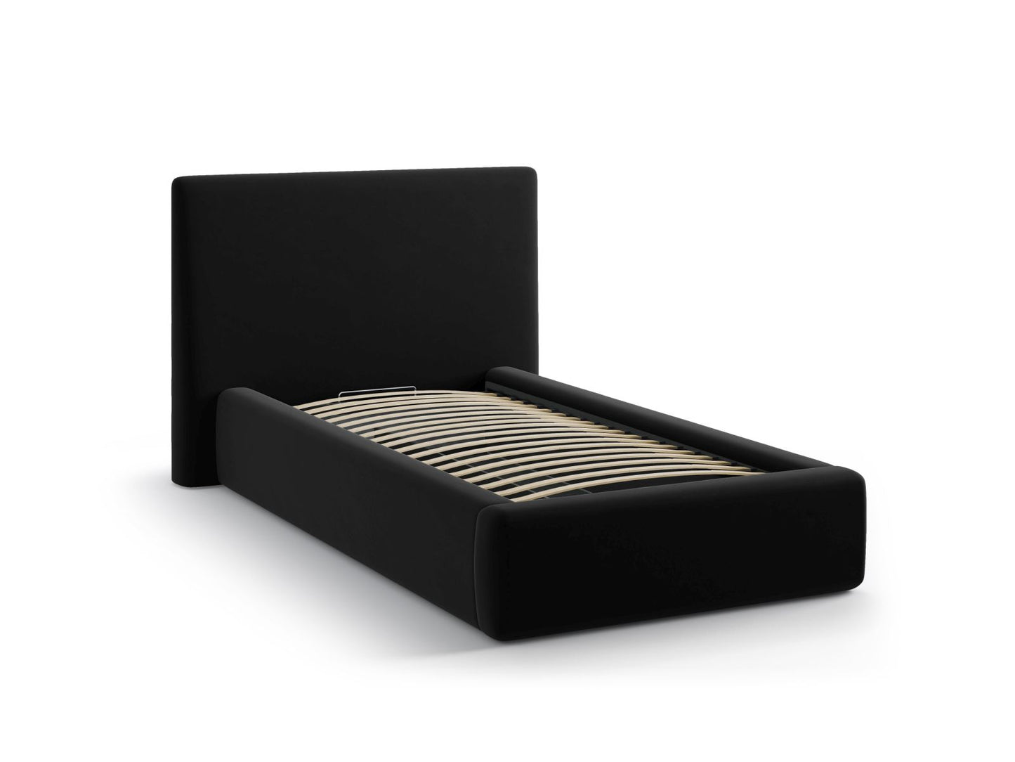 Asti Storage Bed with Headboard (90x200) - Velvet - Velvet - Gallery image 2