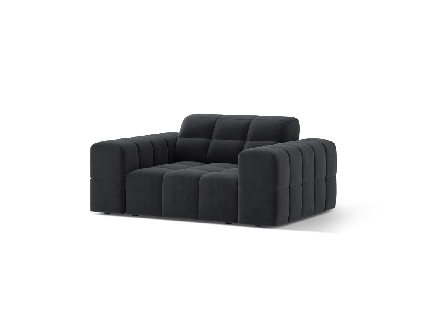 Chicago Armchair (1 Seat, 132x102x78) - Bluvel Velvet - Gallery image 4