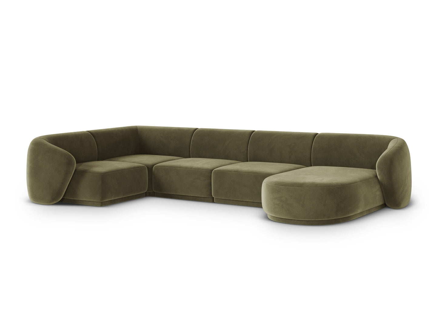 Gomera Panoramic Corner Sofa (6 Seats, 336x166x74) - Salvador Velvet - Gallery image 5