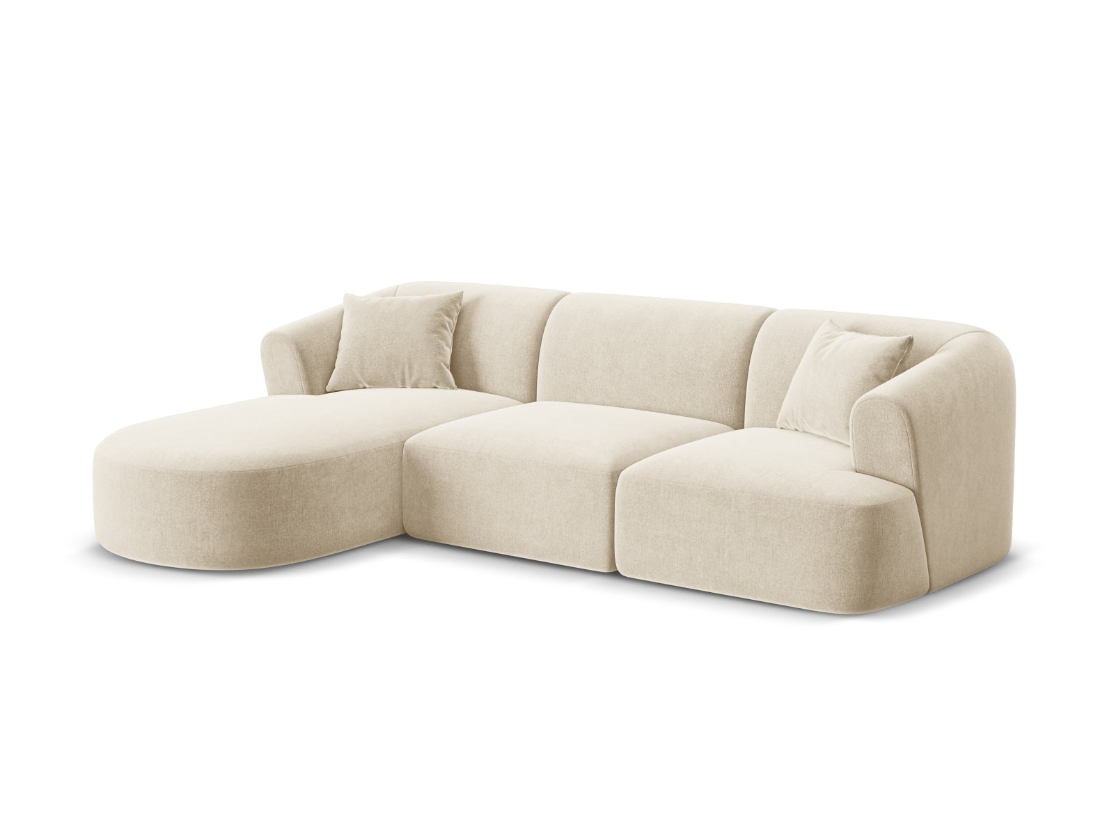 Campi Modular Corner Sofa (4 Seats, 256x156x70) - Velvet - Gallery image 2