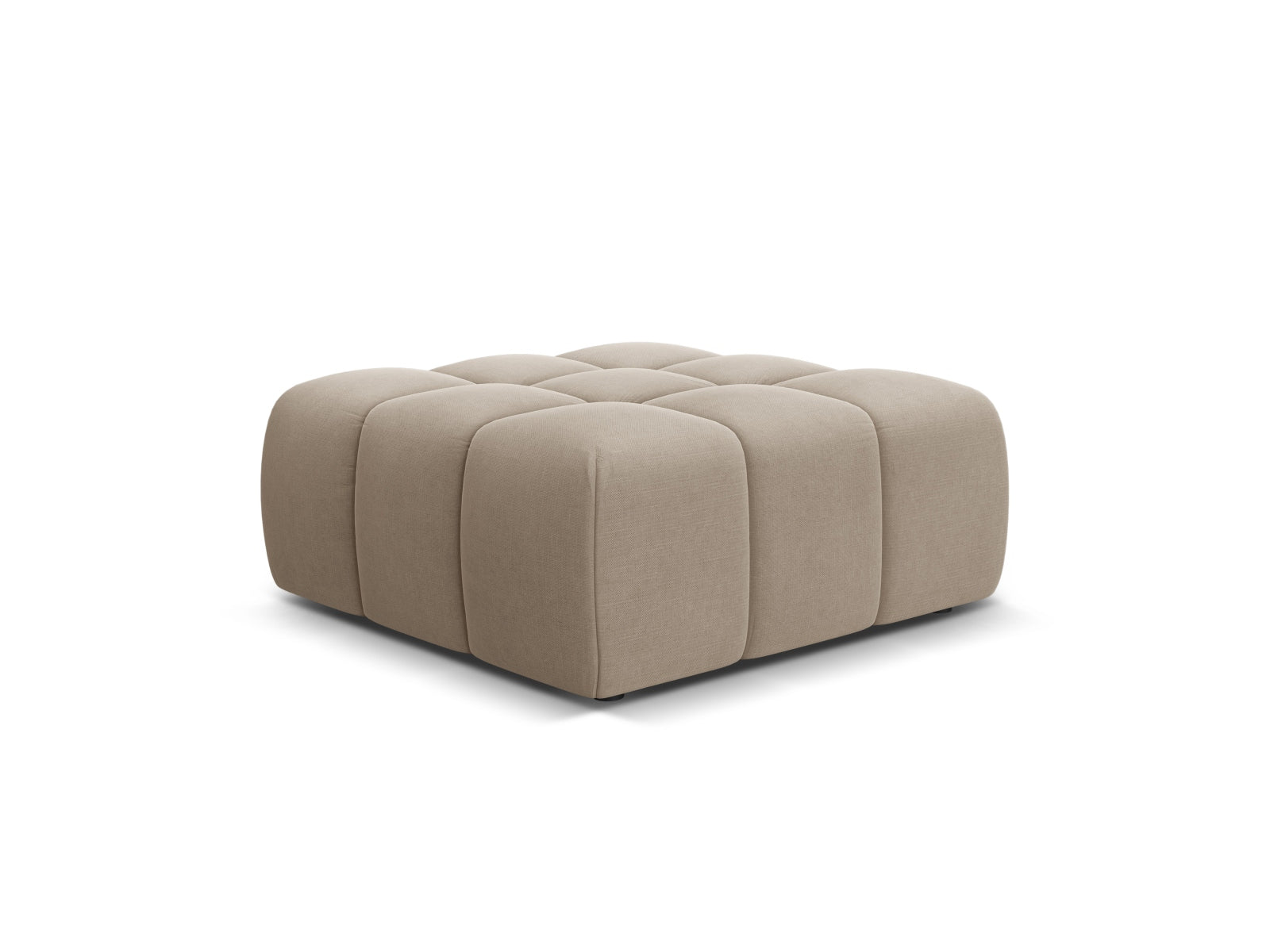 Hawaii Pouf (1 Seat, 100x90x38) - Moly Structured Fabric - Gallery image 2