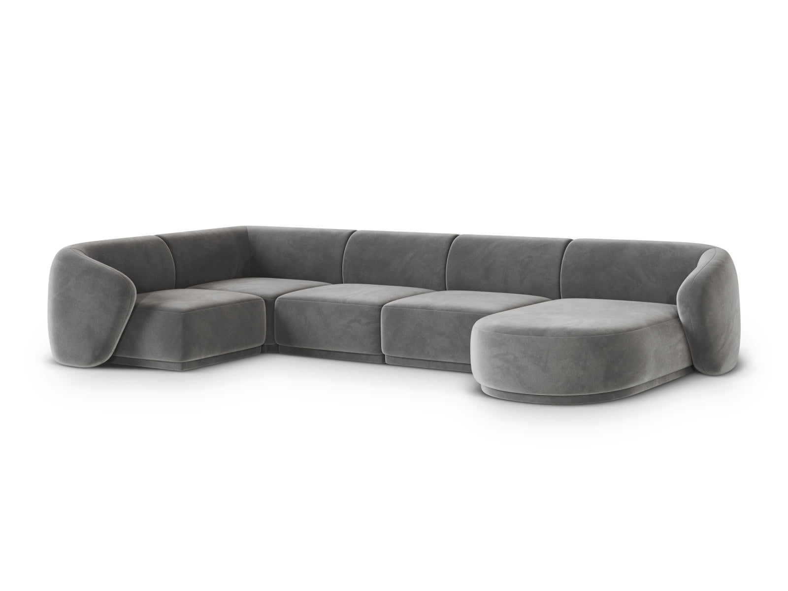 Gomera Panoramic Corner Sofa (6 Seats, 336x166x74) - Salvador Velvet - Gallery image 7