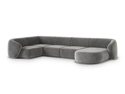 Gomera Panoramic Corner Sofa (6 Seats, 336x166x74) - Salvador Velvet - Gallery image 7