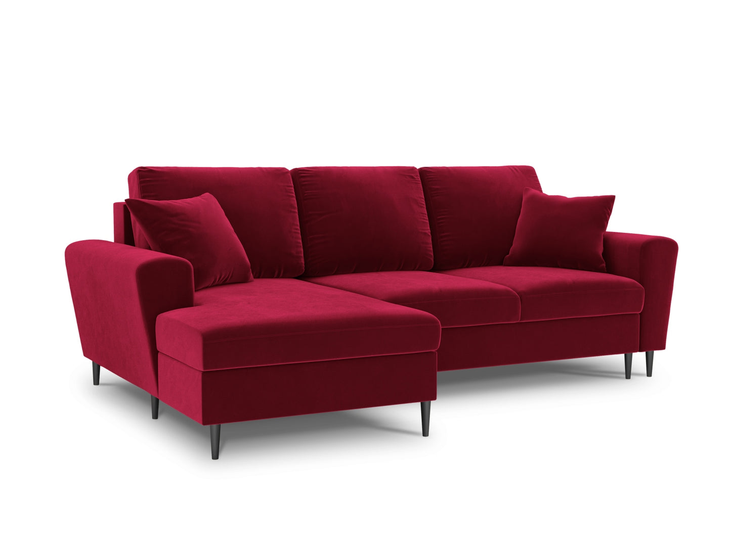 Kyoto Corner Sofa With Bed Function And Box (4 Seats, 241x145x88) - Left/Right - Riviera Velvet