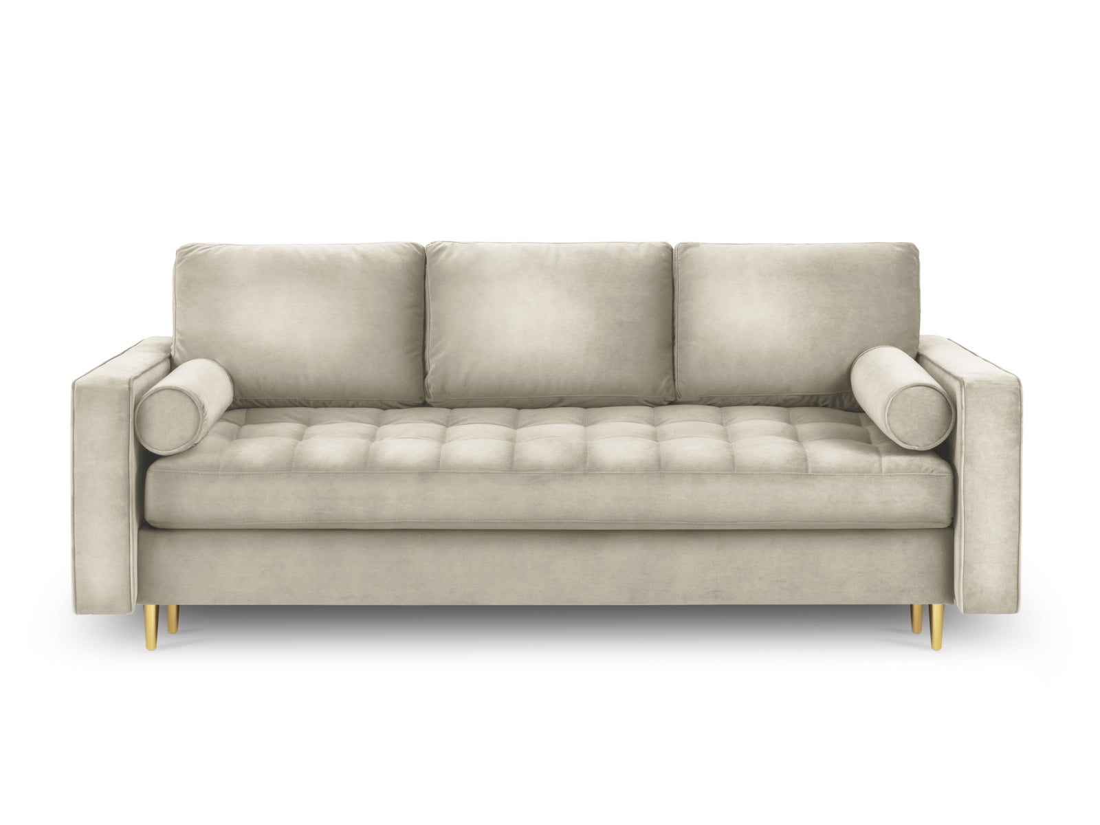Aspen Sofa with Bed Function and Box (3 Seaters) - Velvet - Velvet - Gallery image 6