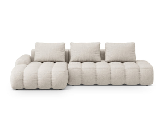 Linz Corner Sofa Bed with Storage - Sorella Structured Fabric