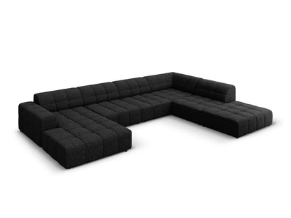 Chicago Panoramic Corner Sofa (7 Seats, 375x263x78) - Haga Chenille - Gallery image 4