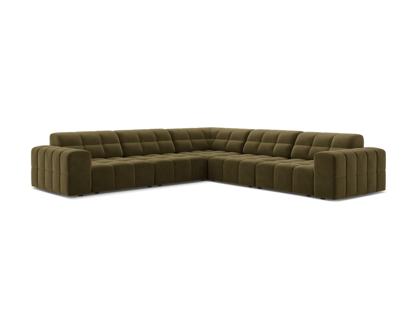Chicago Symmetrical Corner Sofa (4 Seats, 285x285x78) - Bluvel Velvet