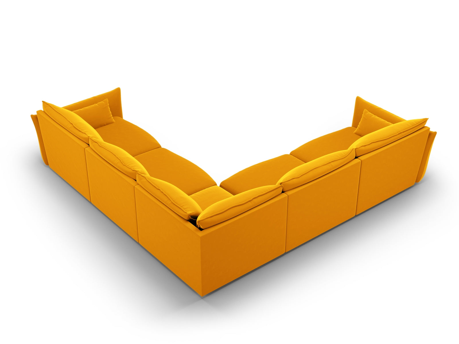 Matera Symmetrical Corner Sofa (7 Seats, 286x286x85) - Salvador Velvet - Gallery image 8
