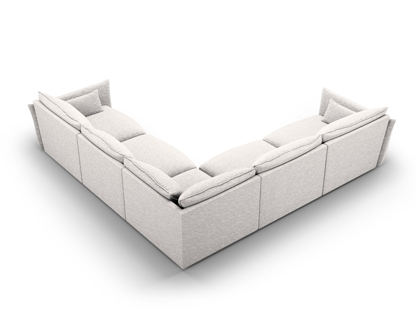 Matera Symmetrical Corner Sofa (7 Seats, 286x286x85) - Haga Chenille - Gallery image 4