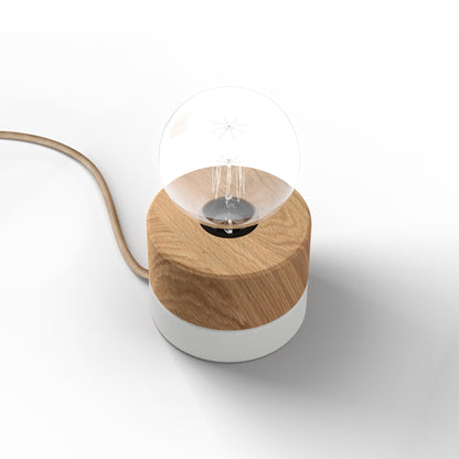 ALMUT 0239 Scandinavian Wood Table Lamp Swiss Pine