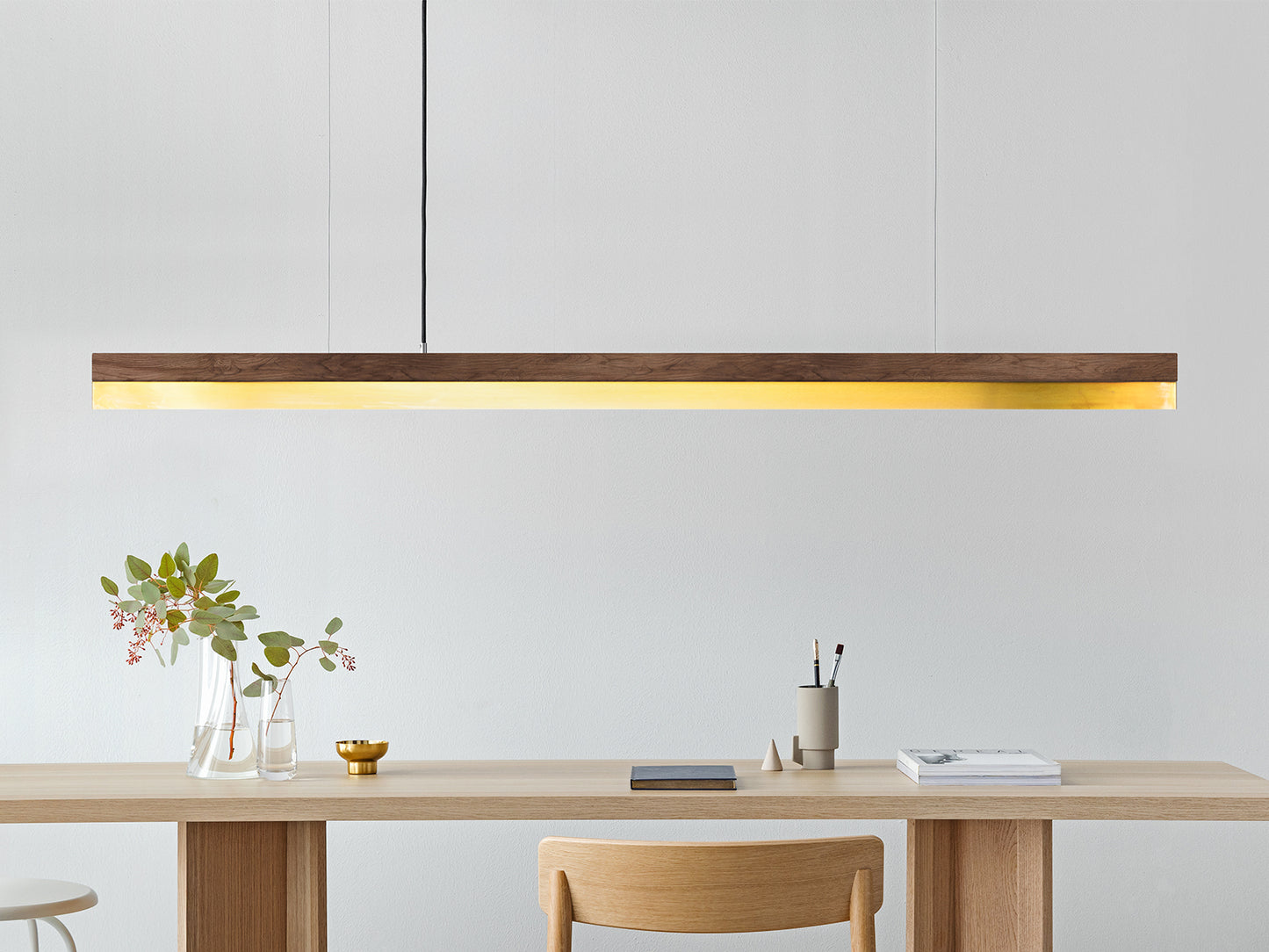 GANTlights C4o/n — Walnut, Brass