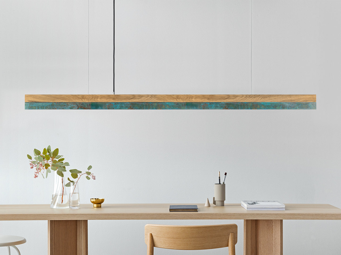 GANTlights C4o/n — Walnut, Corten Steel